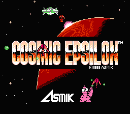 Cosmic Epsilon — Title screen